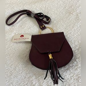 NWT Big Buddha Faux Leather Cross Body Purse